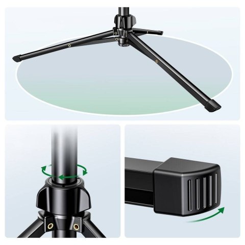 Ugreen selfie stick ze stojakiem i pilotem LP680 1.8m (czarny) Ugreen selfie stick ze stojakiem i pilotem LP680 1.8m (czarny)