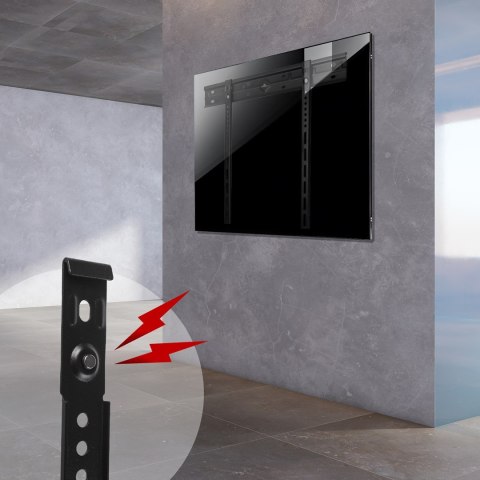 MACLEAN ULTRA PŁASKI UCHWYT ŚCIENNY DO TV, 40-85", MAX VESA 600X400, OBCIĄŻENIE DO 80KG MC-123 MACLEAN ULTRA PŁASKI UCHWYT ŚCIENNY DO TV, 40-85", MAX VESA 600X400, OBCIĄŻENIE DO 80KG MC-123