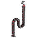 NANO RS ORGANIZER KABLI / MASKOWNICA DO BIURKA, 1345MM, CZARNO CZERWONY RS125