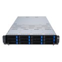 Platforma Asus Rack (2U) RS720A-E12-RS24U AMD Epyc 9004 (24x NVMe, 2xM.2, 3xGPU, 2x10Gbe, IPMI, 1+1 2600W)