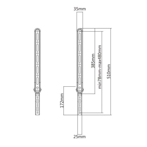 MACLEAN UCHWYT NA SOUNDBAR DO TV MAX 15KG MC-912 MACLEAN UCHWYT NA SOUNDBAR DO TV MAX 15KG MC-912