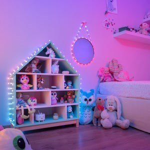 Twinkly Candies - 200 Lampki w kształcie pereł RGB LEDs, zielony przewód, USB-C Twinkly Candies - 200 Lampki w kształcie pereł RGB LEDs, zielony przewód, USB-C