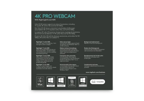 Kamera internetowa Logitech BRIO 960-001106 Kamera internetowa Logitech BRIO 960-001106