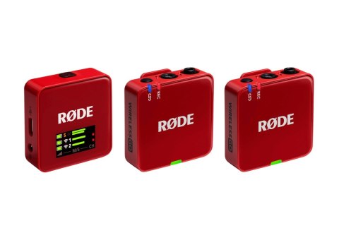 RODE Wireless GO III (czerwony) - System mikrofonów bezprzewodowych RODE Wireless GO III (czerwony) - System mikrofonów bezprzewodowych