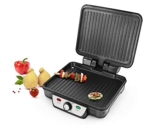 Grill elektryczny Esperanza Provolone EKG007 (stołowy-zamknięty; 1800W; kolor inox) Grill elektryczny Esperanza Provolone EKG007 (stołowy-zamknięty; 1800W; kolor inox)