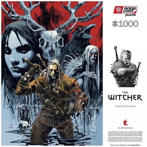 Puzzle Good Loot Comic Book: The Witcher (Wiedźmin) House of Glass 1000 elementów