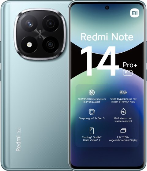Smartfon Xiaomi Redmi Note 14 Pro+ 5G 8/256GB Frost Blue (WYPRZEDAŻ)