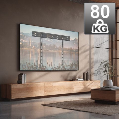 MACLEAN ULTRA PŁASKI UCHWYT ŚCIENNY DO TV, 40-85", MAX VESA 600X400, OBCIĄŻENIE DO 80KG MC-123 MACLEAN ULTRA PŁASKI UCHWYT ŚCIENNY DO TV, 40-85", MAX VESA 600X400, OBCIĄŻENIE DO 80KG MC-123