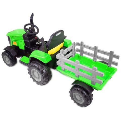 MEGA TRAKTOR NA AKUMULATOR Z PRZYCZEPĄ. MIĘKKIE SIEDZENIE, MIEKKIE KOŁA PILOT, /HL3388 MEGA TRAKTOR NA AKUMULATOR Z PRZYCZEPĄ. MIĘKKIE SIEDZENIE, MIEKKIE KOŁA PILOT, /HL3388