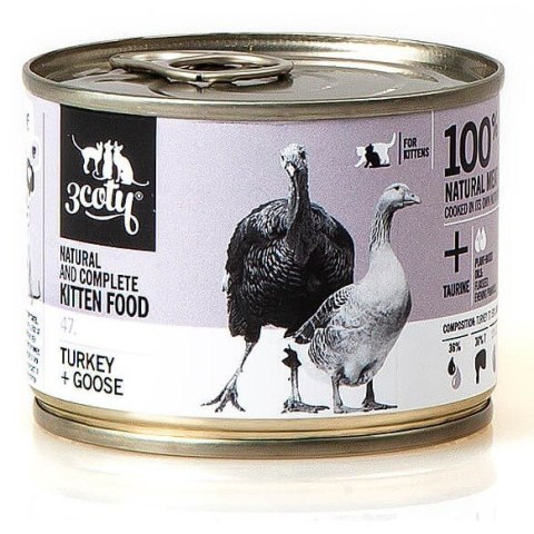 3Coty TURKEY + GOOSE for Kittens 180g