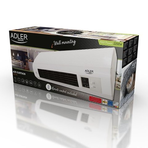 Termowentylator Adler AD 7714 (2000W; kolor biały) Termowentylator Adler AD 7714 (2000W; kolor biały)