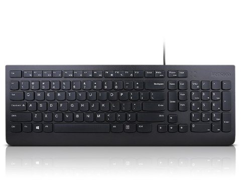 Lenovo Essential klawiatura Uniwersalna USB QWERTY US English Czarny 4Y41C68681