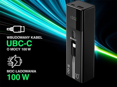 TRACER POWERBANK QUANT 10000MAH 100W PD+QC TRACER POWERBANK QUANT 10000MAH 100W PD+QC