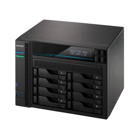 NAS Asustor AS6510T;  LOCKERSTOR 10, 10x (3.5" SATA HDD/ 2.5" SSD), Intel ATOM C3538, 8GB DDR4 SODIMM (max. 64GB), 2x 10GbE, 2x 