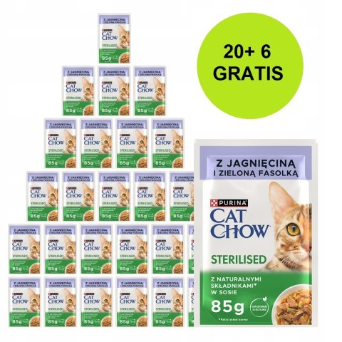 PURINA CAT CHOW STRLS Jag&Fasola 20+6 saszet. 2,21kg