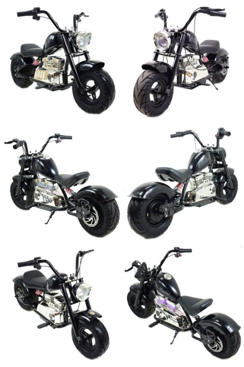 MOTOR CHOPPER "HELD", POMPOWANE KOŁA DO 25 KM/H, PODŚWIETLANY SILNIK/XB1058