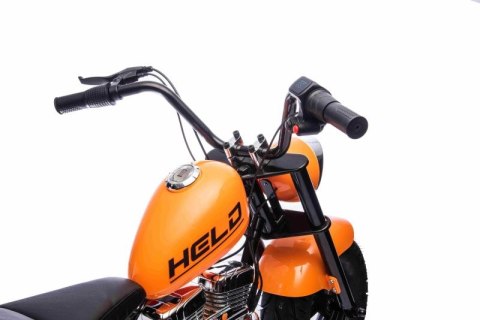 MOTOR CHOPPER "HELD", POMPOWANE KOŁA DO 25 KM/H, PODŚWIETLANY SILNIK/XB1058