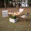 NCB4007 SKŁADANA SKRZYNIA KEMPINGOWA ZIELONA Z FUNKCJĄ STOŁU 2W NILS CAMP