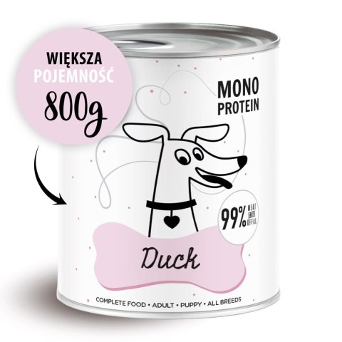 Paka Zwierzaka Pepe Duck 99% kaczka 800g