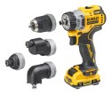 Wiertarko-wkrętarka z 4 głowicami 12V DCD703L2T DEWALT