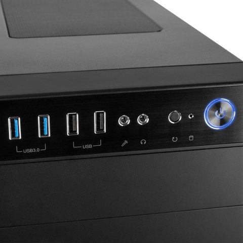 Obudowa MODECOM Oberon Silent AT-OBERON-PS-10-000000-0002 (ATX, ITX, Micro ATX; kolor czarny) (WYPRZEDAŻ)