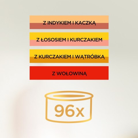 PURINA GOURMET GOLD Kawałki w sosie 96x85g