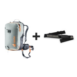 DEUTER Alproof Lite 22L - Plecak lawinowy z czujnikiem Garmin HRM Dual, tin/black