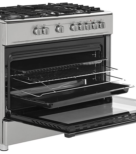 Kuchnia gazowo elektryczna Ravanson KWGE-K90A Cheff (inox)