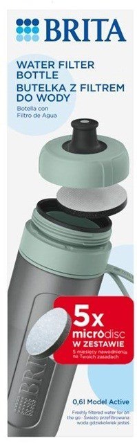 Butelka filtrująca Brita Active (pastelowa zieleń)