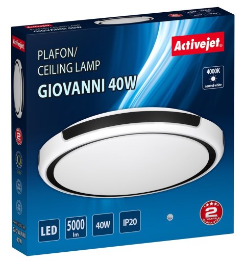 Plafon LED Activejet AJE-GIOVANNI 40W (WYPRZEDAŻ)