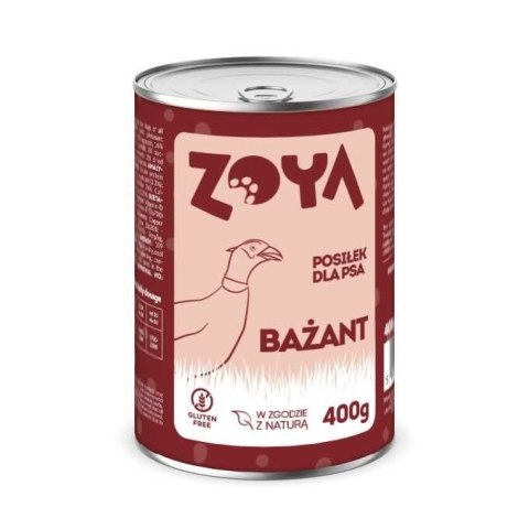 ZOYA PUSZKA BAŻANT mokra karma dla psa 400G