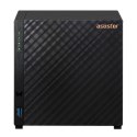 NAS Asustor AS1204T; Tower; 4x (3.5" SATA HDD/ 2.5" SSD); Realtek RTD1619B, 1GB DDR4, 1x 2.5GbE, 3x USB 3.2