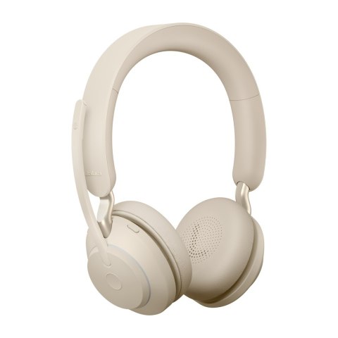 Słuchawki nauszne bezprzewodowe Jabra Evolve2 65 UC Stereo Link380a, beige