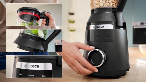 Blender kielichowy Bosch MMB6652B Serie 6 VitaPower (1800W; czarny)