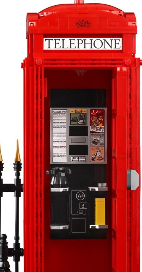 Lego 21347 Ideas - Czerwona londyńska budka telefoniczna