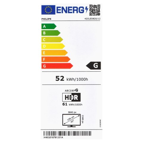 Telewizor 42" Philips 42OLED820/12