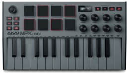 AKAI MPK MINI 3 GREY - Mini klawiatura sterująca (WYPRZEDAŻ)