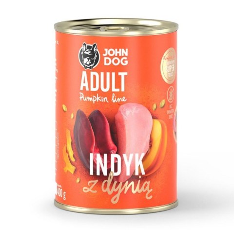 John Dog PUMPKIN Adult indyk z dynią 400g