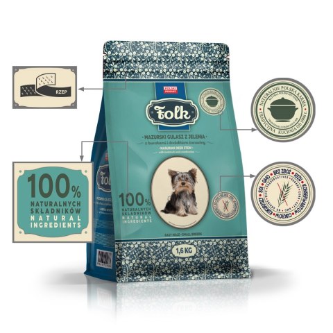 FOLK Mazurski gulasz z jelenia z burakami i dodatkiem żurawiny 1.6kg