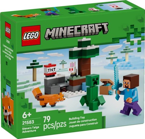 LEGO Minecraft 21583 Przygoda Steve'a w tajdze