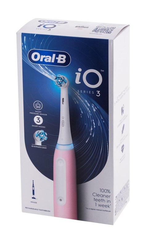 Braun Oral-B szczoteczka elektryczna iO 3 PINK (WYPRZEDAŻ)