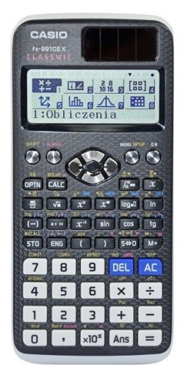 CASIO KALKULATOR NAUKOWY FX 991CEX CLASSWIZ CZARNY, 12 CYFROWY WYŚWIETLACZ (WYPRZEDAŻ)