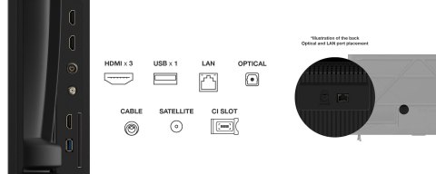 Telewizor TCL 65P69K LED 65'' 4K Ultra HD Google TV Dolby Atmos DVB-T2 Czarny (WYPRZEDAŻ)