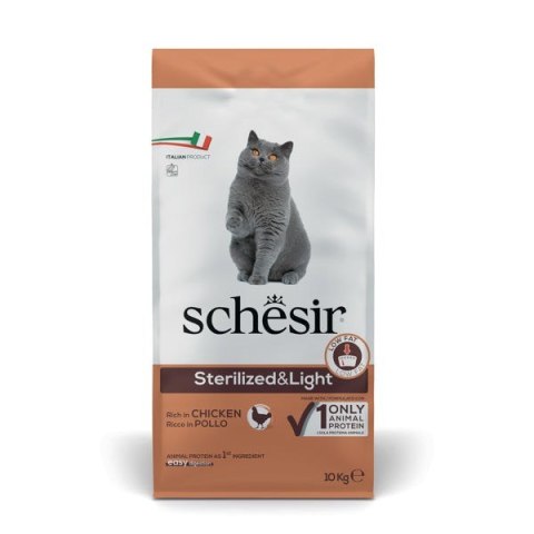 SCHESIR Sterilized Bogata w kurczaka 10kg (WYPRZEDAŻ)