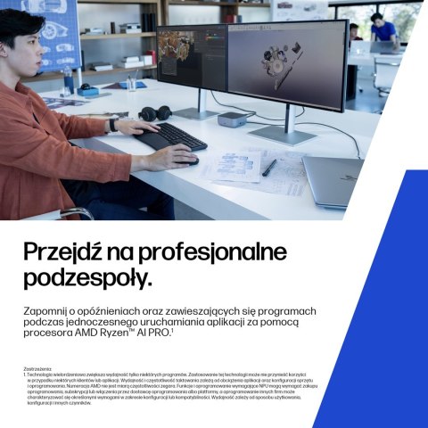 HP ZBook 8 G1ak 14 Ryzen AI 7 PRO 350 14.0"WQXGA 120Hz 500nits AG 32GB DDR5 5600 SSD1TB Radeon 860M Cam IR 5 MPx 62Wh W11Pro 3Y 