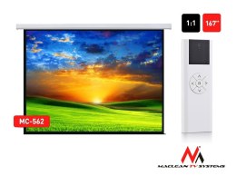 Ekran Maclean MC-562 (sufitowy; rozwijane elektrycznie; 1:1; 167,0