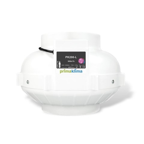 PRIMA KLIMA WENTYLATOR 1 SPEED 950M3/H, FI200MM