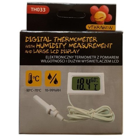 ELEKTRONICZNY TERMOHIGROMETR TH033