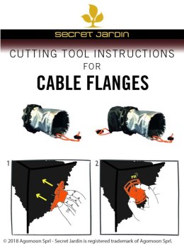 SECRET JARDIN OTWÓR NA KABEL FI70MM PODWÓJNY CF7D