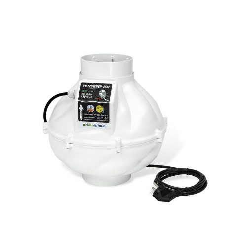 PRIMA KLIMA WENTYLATOR PK125WHSP-ESM 450M3/H